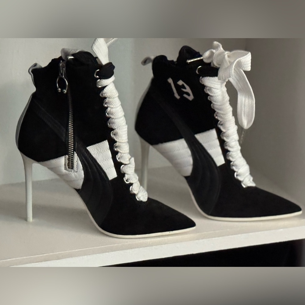 Fenty Puma x Rihanna Black and White Women's High-Top Heels